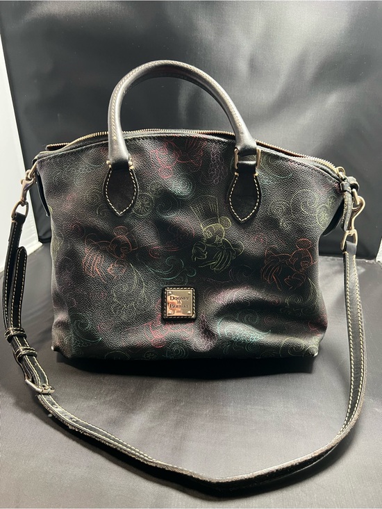 Dooney & Bourke Handbags - Dooney & Bourke Disney EPCOT Food & Wine Festival Satchel Black Sketch 2014 rare
